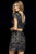 Sherri Hill - 52130 Two Piece Beaded V-neck Sheath Dress In Gray