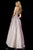 Sherri Hill - 52138 Long Square Neck Glitter A-line Dress In Pink