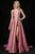 Sherri Hill - 52140 Square A-line Long Dress In Pink and Gold