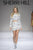 Sherri Hill - 52149 Two Piece Beaded Short Fitted Dress In White and Silver