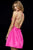 Sherri Hill - 52154 Sleeveless Taffeta Lace Up A-Line Short Dress In Pink