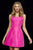 Sherri Hill - 52154 Sleeveless Taffeta Lace Up A-Line Short Dress In Pink
