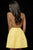 Sherri Hill - 52154 Sleeveless Taffeta Lace Up A-Line Short Dress In Yellow