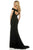 Sherri Hill - 52180 Velvet Off The Shoulder Trumpet Dress In Blue