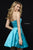 Sherri Hill - 52190 Strapless Satin Cocktail Dress with Beaded Pockets In Blue