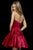 Sherri Hill - 52197 Strapless Corset Satin A Line Cocktail Dress In Red