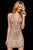 Sherri Hill - 52200 Beaded Lace Up Bandeau Short Dress In Neutral