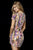 Sherri Hill - 52213 Beaded Scoop Neck Sheath Dress In White and Multi-Color
