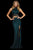 Sherri Hill - 52226 Two Piece Beaded High Halter Sheath Dress In Green