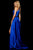 Sherri Hill - 52230 Two Piece Halter Charmeuse A Line Dress In Blue