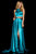 Sherri Hill - 52230 Two Piece Halter Charmeuse A Line Dress In Green