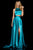 Sherri Hill - 52230 Two Piece Halter Charmeuse A Line Dress In Green