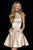 Sherri Hill - 52232 Beaded Halter Neck Satin A-Line Short Dress