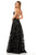 Sherri Hill - 52240 Square Long Black Dress In Black