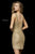 Sherri Hill - 52241 Jeweled Lace Short Sheath Dress In Gold