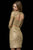 Sherri Hill - 52243 Metallic Lace Two Piece Long Sleeves Dress In Gold