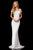 Sherri Hill - 52292 Beaded Off-Shoulder Sheath Dress In White