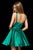 Sherri Hill - 52293 Short Bateau Satin A-line Dress In Green