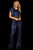 Sherri Hill - 52314 Embellished Jewel Neck Jumpsuit In Blue and Multi-Color