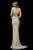 Sherri Hill - 52325 Beaded Long Sleeve Long dress In Neutral and Silver
