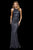 Sherri Hill - 52328 Beaded Halter Sheath Evening Dress In Gray