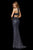 Sherri Hill - 52328 Beaded Halter Sheath Evening Dress In Gray