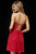 Sherri Hill - 52335 Strapless Brocade Short A-Line Dress In Red
