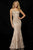 Sherri Hill - 52348 Beaded Lace Mermaid Long Dress In Pink and Gold