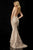 Sherri Hill - 52348 Beaded Lace Mermaid Long Dress In Pink and Gold