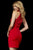 Sherri Hill - 52387 Beaded Lace High Halter Sheath Dress In Red