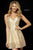 Sherri Hill - 52389 Beaded Metallic Taffeta A-line Dress In Gold