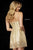 Sherri Hill - 52389 Beaded Metallic Taffeta A-line Dress In Gold