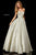 Sherri Hill - 52391 Strapless Sweetheart Pleated Ballgown In Gold