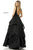 Sherri Hill - 52393 Beaded Lace Deep V-neck Layered Ballgown In Black