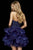 Sherri Hill - 52394 Beaded Strapless Ruffled A-Line Dress In Blue