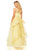 Sherri Hill - 52447 Illusion Long A-line Dress In Yellow