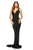 Sherri Hill - 52453 Fully Beaded V-Neck Long Evening Dress In Black