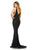Sherri Hill - 52453 Fully Beaded V-Neck Long Evening Dress In Black