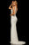 Sherri Hill - 52453 Fully Beaded V-Neck Long Evening Dress In White