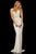 Sherri Hill - 52453 Fully Beaded V-Neck Long Evening Dress In White