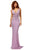 Sherri Hill - 52453 Fully Beaded V-Neck Long Evening Dress In Purple