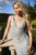 Sherri Hill - 52453 Fully Beaded V-Neck Long Evening Dress In Silver