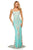 Sherri Hill - 52454 Fully Beaded Lace Up Back Fitted Evening Dress In Green and Pink