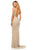 Sherri Hill - 52454 Fully Beaded Lace Up Back Fitted Evening Dress In Neutral and White
