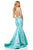 Sherri Hill - 52465 Scoop Neck Ruffled Mermaid Dress With Sexy Back In Green