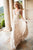 Sherri Hill - 52474 Beaded Plunging V-Neck A-Line Long Dress In White and Gold