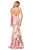 Sherri Hill - 52479 Lace Bateau Mikado Mermaid Dress In Pink