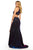 Sherri Hill - 52481 Halter Neck Glitter Stretch Fitted Dress In Purple