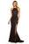 Sherri Hill - 52481 Halter Neck Glitter Stretch Fitted Dress In Red