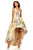 Sherri Hill - 52489 Floral Single Shoulder A-Line High Low Dress In Yellow and Print